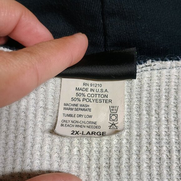 Camber USA 2XL Black Thermal Lined Full Zip Hoodie RN 91210 Xfinity Made in USA - Picture 7 of 8